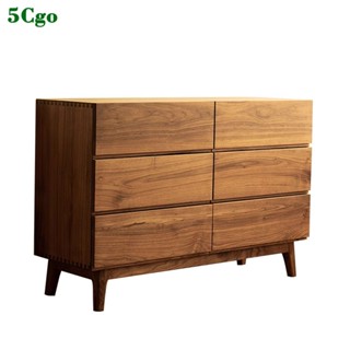 5Cgo.【宅神】客製化全實木儲物櫃六鬥櫃北歐風客廳電視櫃北美黑胡桃木邊櫃收納櫃餐邊櫃玄關櫃t796723586987