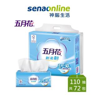 五月花新柔韌抽取衛生紙110抽x12包x6袋/箱 神腦生活