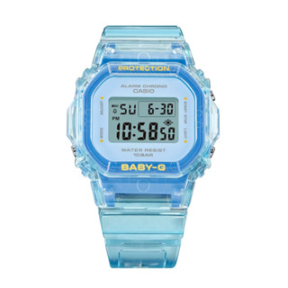 CASIO卡西歐 BABY-G 輕巧纖薄 繽紛夏季 清透活力 藍 BGD-565SJ-2 37.9mm
