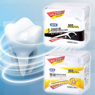 刷樂 雙線超細滑／超細滑潔舌 牙線棒(50支x3包)／(250支入)【小三美日】D472666x