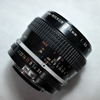 《二手鏡頭》NIKON Micro-Nikkor 55mm F3.5 non-Ai 老鏡頭 大光圈 定焦鏡 微距鏡