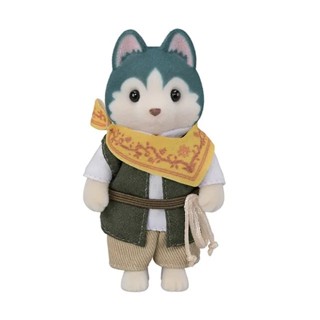 Sylvanian Families日本森林家族 人物配件 哈士奇哥哥(布魯斯) 家家酒玩具