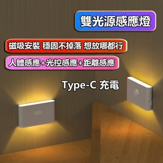 【免運+最高折400】人體感應燈 led感應燈 小夜燈 感應燈 感應夜燈 自動感應燈 充電感應燈 led 夜燈 床頭燈