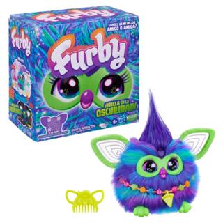 【孩之寶 Hasbro】兒童玩具 Furby 菲比小精靈 電子互動絨毛玩偶 極光藍綠色