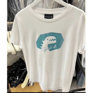 agnesb 恐龍logo白T