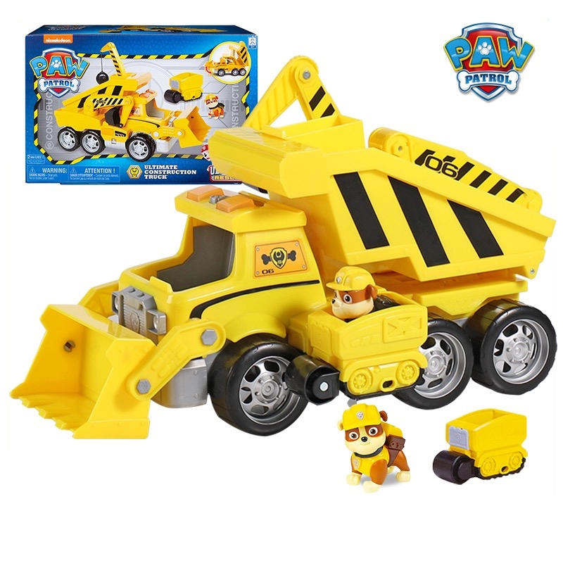 正版 Paw Patrol 汪汪隊立大功 小礫聲光救援車 汪汪隊玩具 玩具車 兒童玩具 推土機鏟車 變形玩具 交換禮物