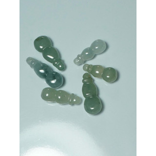 ［翡翠灣灣］天然緬甸A貨翡翠 -《冰葫蘆》*6個-71146-墜子-配件-珠子