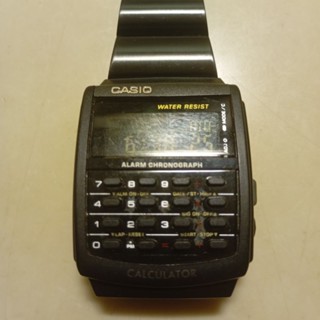 二手 / Casio 卡西歐 CA-506 計算機 500元 反轉液晶 反顯 黑底 白字 電子錶 手錶 ca506
