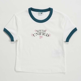 PUMA 流行系列 Downtown 寶貝短袖T恤 短袖上衣 短T 廣告款 62665402