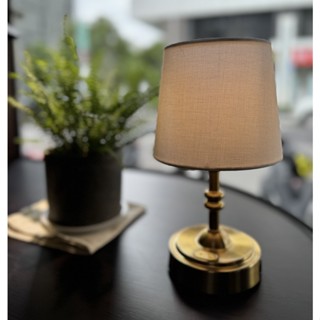 Mini LUNA：歐美熱賣 LED 布罩 觸控 充電桌燈 床頭夜燈 睡眠燈 書桌燈 金屬檯燈 酒吧 餐廳