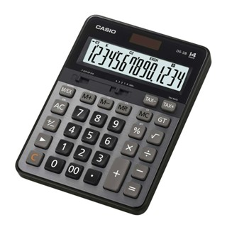 (CASIO )14位數計算機 大螢幕顯示商用桌上款 DS-3B(黑/灰)原廠保固2年