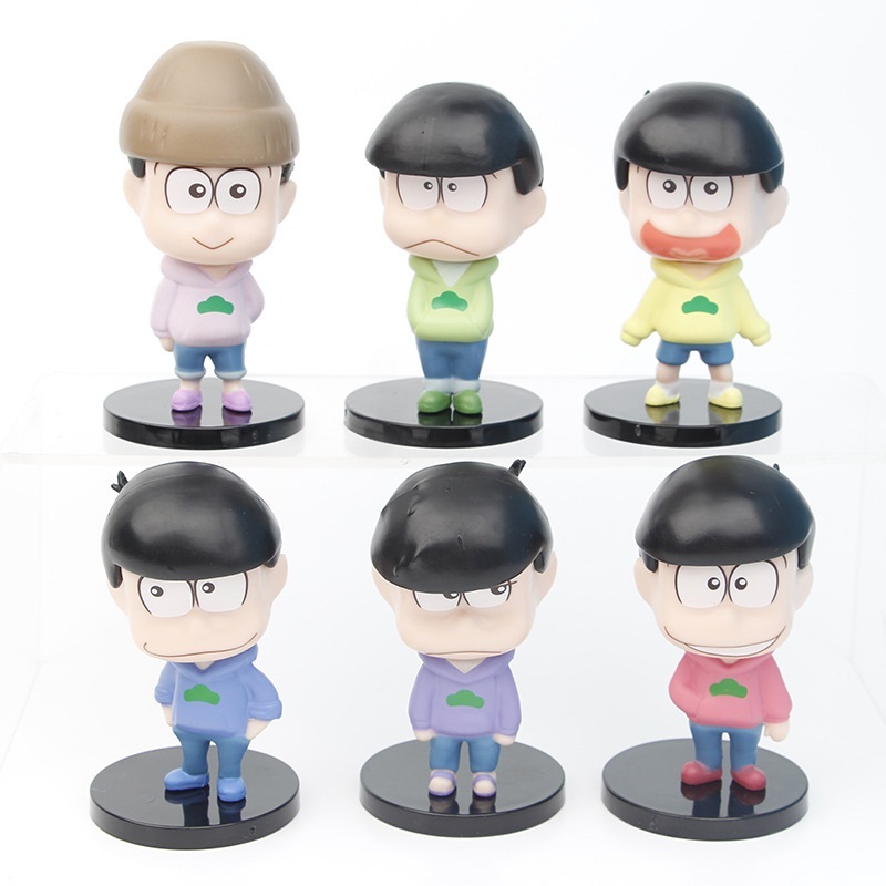 【台灣現貨】小松先生阿松 六子 六胞胎 一松 空松 十四松 尼特族 肯老族 搞笑 卡通 動畫 模型 玩具 公仔 可愛