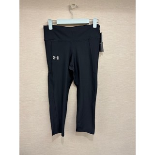 Under Armour UA 黑色七分運動褲 壓力褲 size S