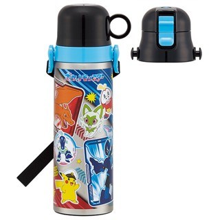 日本 Skater 超輕量 2WAY 不鏽鋼 保溫保冷 兩用 水壺 580ml SKDC6 寶可夢 冰雪 kitty