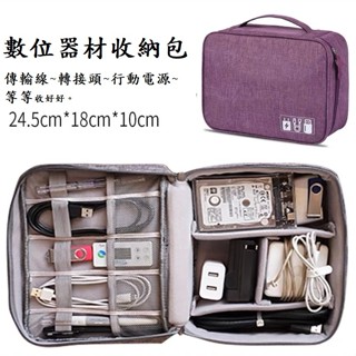 馨馨❤️小舖 3C收納包 雙層數位器材收納包 充電線收納盒 行動電源硬碟保護包 電源線材收納包 線材包