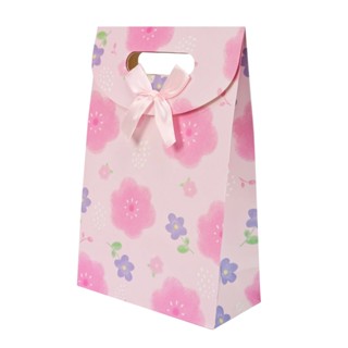 ☆╮Jessice 雜貨小鋪╭☆粉梅 翻蓋 打洞 禮品 包裝用品 手提紙袋 打洞袋 (小/中/大)