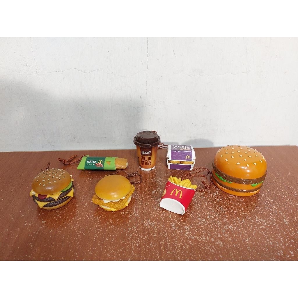 麥當勞 McDonald's 大麥克 麥香魚堡 薯條 咖啡 雞塊 蘋果派 吊飾 飾品