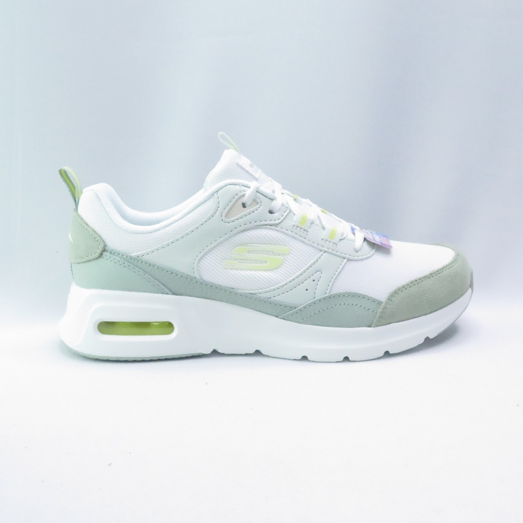 Skechers 150075WGR 女款休閒鞋 SKECH-AIR COURT RA 白/綠【iSport愛運動】