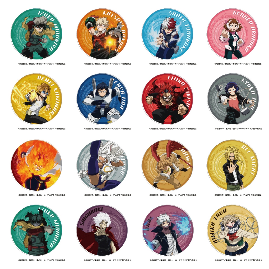【漫漫時光☆】我的英雄學院 17款角色徽章 綠谷 爆豪 轟 麗日 奮進人 霍克斯 米爾可（台灣出貨）