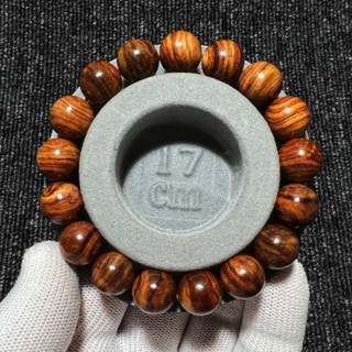 【藝元軒。臺灣現貨】海南黃花梨 12mmx17顆 手珠~精品大虎皮紋，紋路清晰順暢，顆顆保真!!(M042)