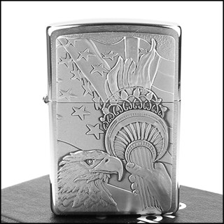 ☆福星屋☆全新【ZIPPO】美系~Eagle and Lady Liberty torch-火炬鷹NO.20895