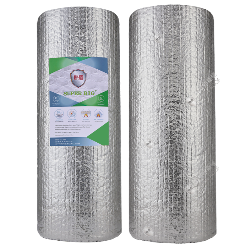 熱盾升級版台灣熱盾2.5公分大氣泡貨櫃屋隔熱專用。隔熱熱盾採光罩下超強耐久：材料性能壽命20年以上，不發霉、無真菌生長、