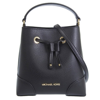 MICHAEL KORS 水桶包 鵝卵石紋真皮 手提包 斜揹包 肩揹包 M28479 黑色MK(現貨)
