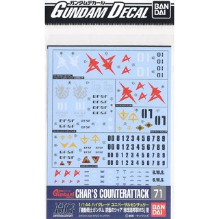 BANDAI 鋼彈專用水貼紙 075 1/100 MG V鋼彈 Ver.Ka 專用水貼紙 東海模型