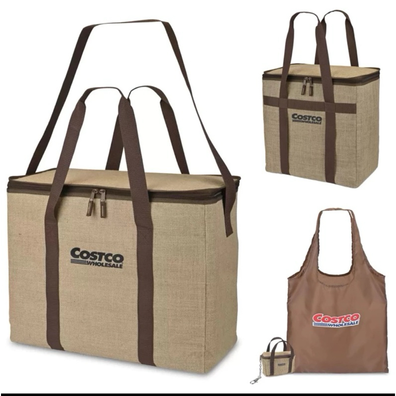 現貨·Costco好市多 KeepCool 麻布 保溫 保冷 保冰 購物袋+收納式購物袋+鑰匙零錢包 日本 保冷袋