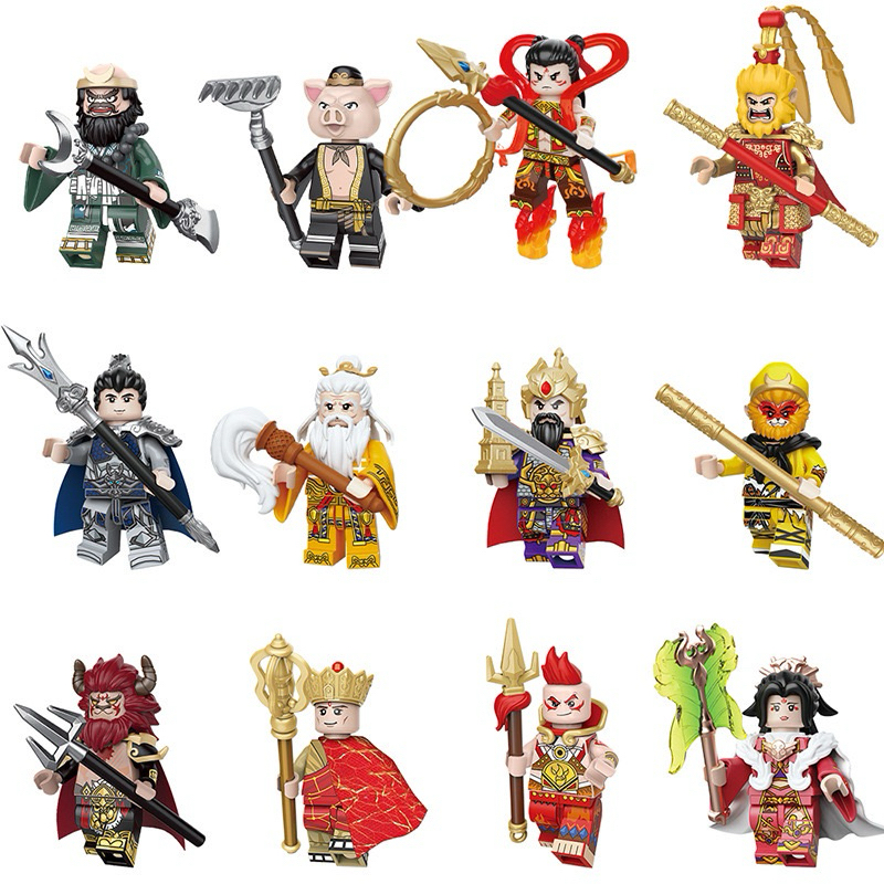 ［台灣現貨］迪庫 激鬥西遊 二季 15款-積木人偶-鐵扇公主/哪吒/楊戩/太上老君/孫悟空/西遊記/李靖/唐三藏/沙悟淨