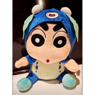 【芋圓的雜貨店】現貨正版 蠟筆小新 9吋河豚裝 娃娃 玩偶 公仔
