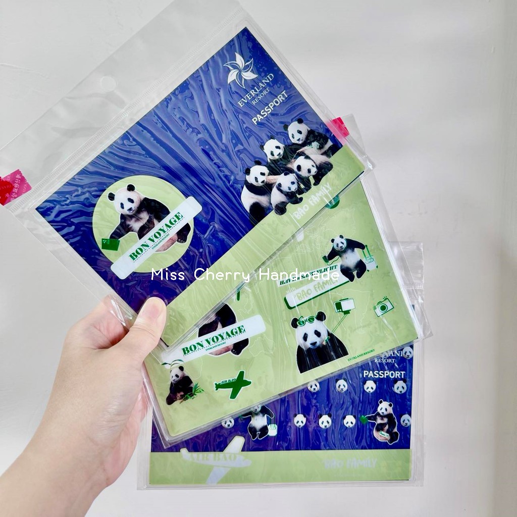 現貨在台🐼 寶家族護照套 福寶 睿寶 輝寶 熊貓 寶家族周邊 愛寶樂園代購 官方正品 韓國