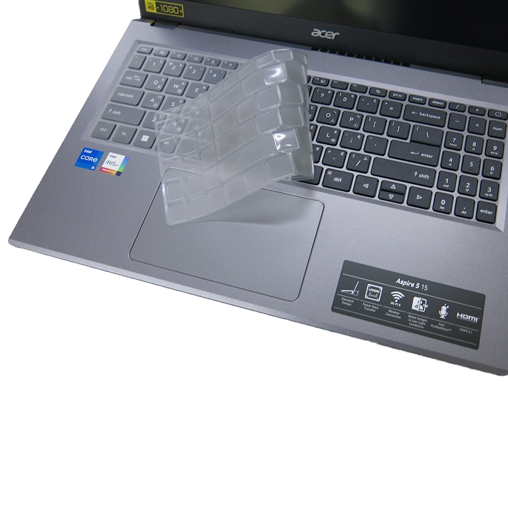 【Ezstick】ACER Aspire5 A515-58P TPU鍵盤膜｜奈米銀抗菌｜防水可水洗