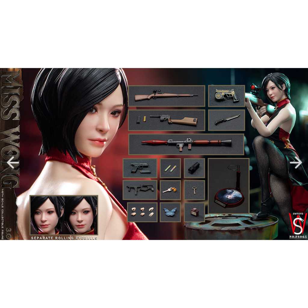 預購 SWTOYS 1/6比例 FS065 惡靈古堡 艾達王 3.0可動眼 Resident Evil Ada Wong