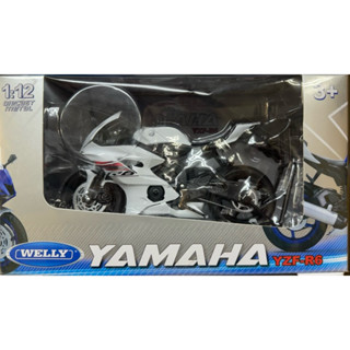 ［模王］ 現貨 WELLY 1/12 機車模型完成品 YAMAHA YZF-R6 白