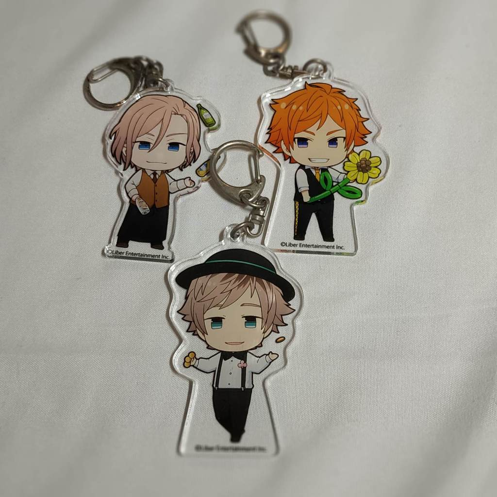 A3! 滿開劇場 春組 夏組 秋組 皆木綴 皇天馬 攝津萬里 安利美特咖啡 壓克力吊飾【H2407074】