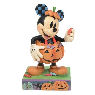 Enesco精品雕塑 Disney 迪士尼 米奇萬聖節南瓜裝居家擺飾 EN38808