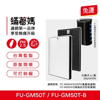 適用 夏普 SHARP FU-GM50T-B 捕蚊 蚊取 空氣清淨機 FZ-M50HFE FZ-M50DFE 濾網