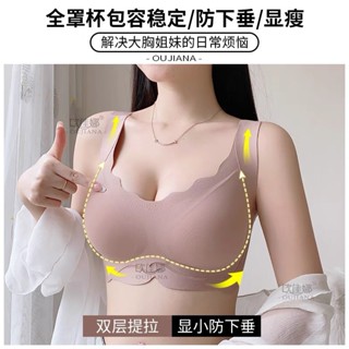 果凍軟支撐內衣 大尺碼上託提拉內衣 聚攏收副乳 防下垂 無鋼圈內衣大尺碼 胸罩加大 無痕美背胸罩 bra大罩杯