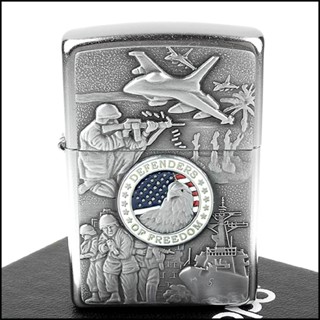 ☆福星屋☆【ZIPPO】美系~Joined Forces-陸海空聯合捍衛自由圖案設計打火機NO.24457