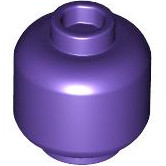 姜叔叔零件 LEGO 樂高 配件 人頭  Dark Purple 3626