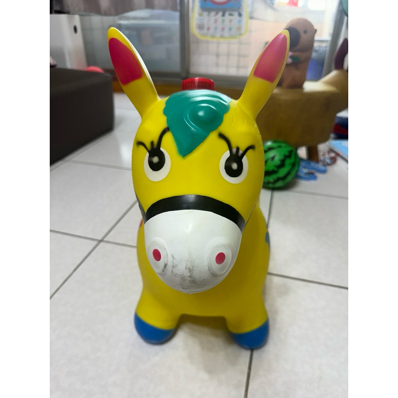 【二手現貨】醜不拉機跳跳馬兒童玩具加厚環保無毒小孩騎馬玩具兒童充氣小馬