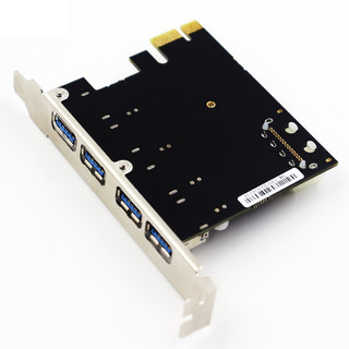 PCI-E轉USB3.0 4口 轉接板 擴充卡 PCI-E USB3.0擴充 機箱內部零件 轉接板 機箱後置擴充板