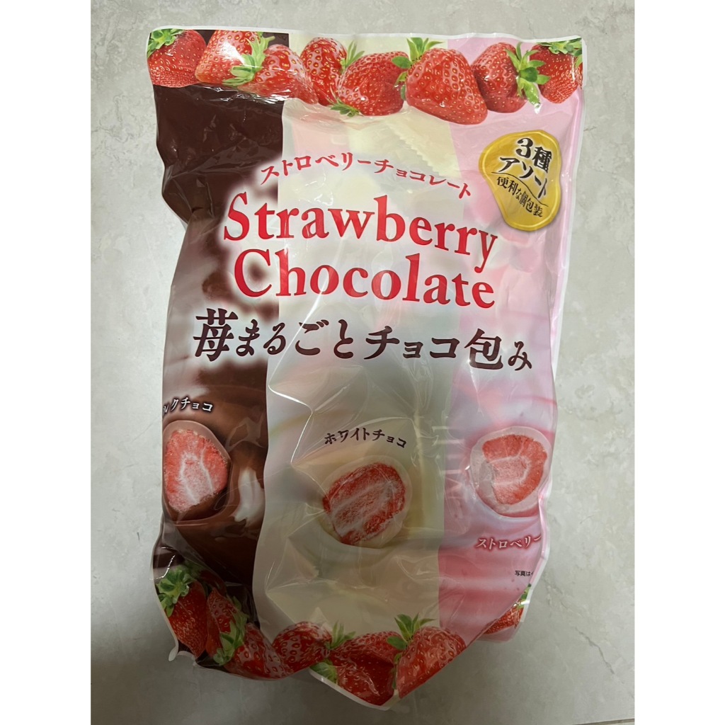 在台現貨-日本好市多 coatco 新包裝草莓夾心巧克力球410g(袋裝) 獨立包裝 快速出貨