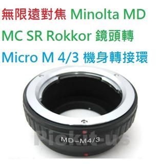 Minolta MD鏡頭轉OLYMPUS M4/3 MFT E-PL10 E-PL9 E-PL8 E-PL7相機身轉接環