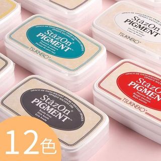 Tsukineko PIG 月貓 印泥 速乾 可用於 玻璃 布料 皮革 蓋印 油性印台 墨水 印台