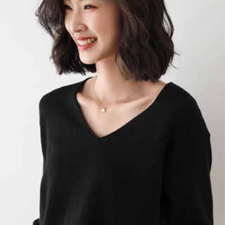 胖胖美依 秋冬上衣 打底衫 V領上衣 保暖內搭 發熱衣羊毛吊帶女新款西裝內搭黑色背心無袖毛衣打底衫TBF07.6744