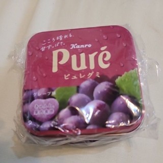 Pure 甘樂鮮果實軟糖珍藏盒 鐵盒 置物現貨盒 小鐵盒 迴紋針收納盒 耳環盒 糖果盒 小物收納盒
