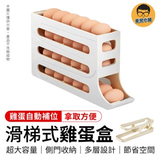 滑梯式雞蛋盒 滾動雞蛋盒 雞蛋收納盒 雞蛋盒 雞蛋收納 蛋盒收納 蛋盒 雞蛋架 冰箱收納盒 雞蛋保鮮盒 裝蛋盒 蛋架
