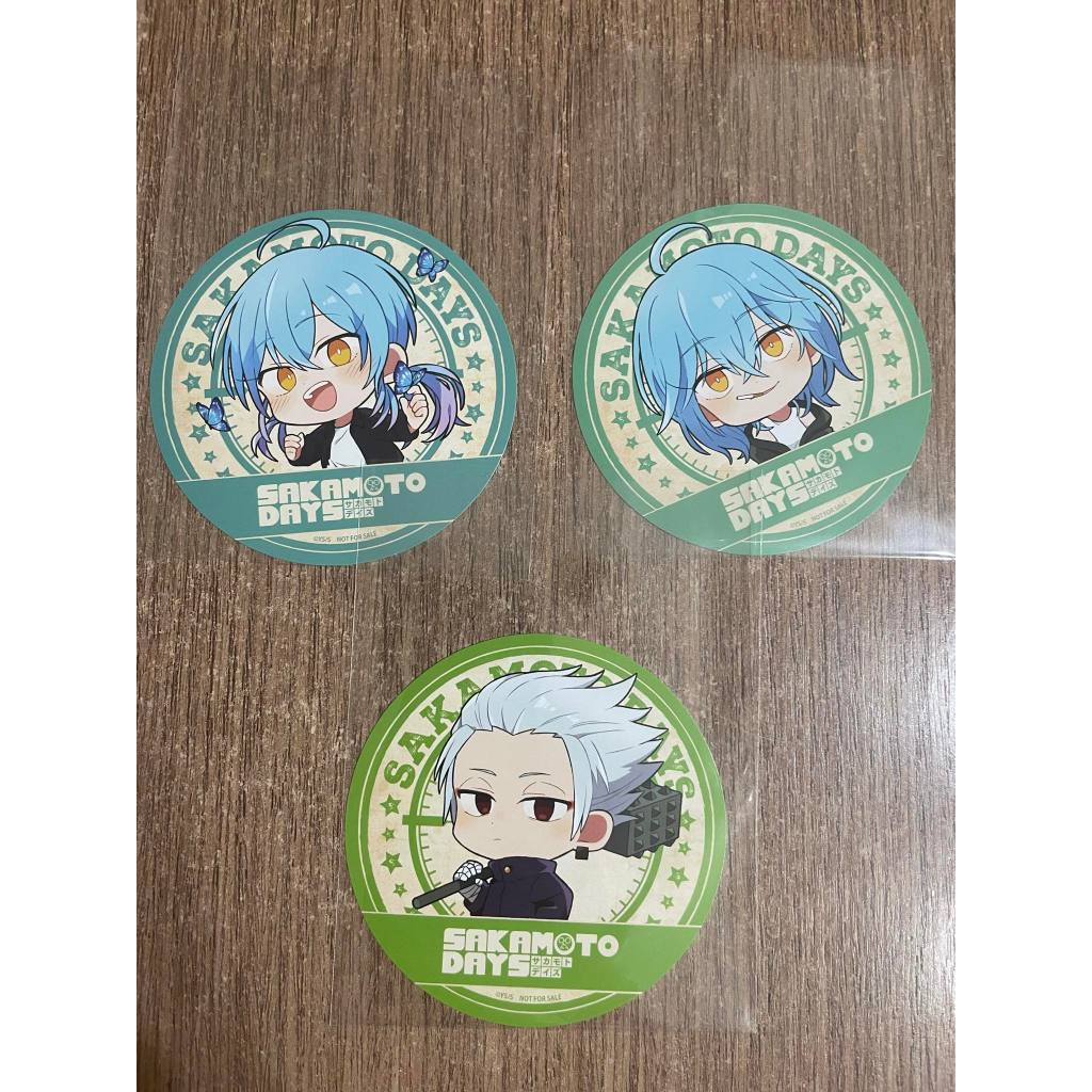 日版 坂本日常 特典 杯墊 赤尾晶 赤尾利音 樂 現貨